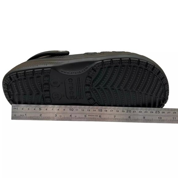 Crocs Men\'s Baya Lined Clog Size 9 Black Slip-on Faux Fur Fuzzy Warm Comfortable main image 6